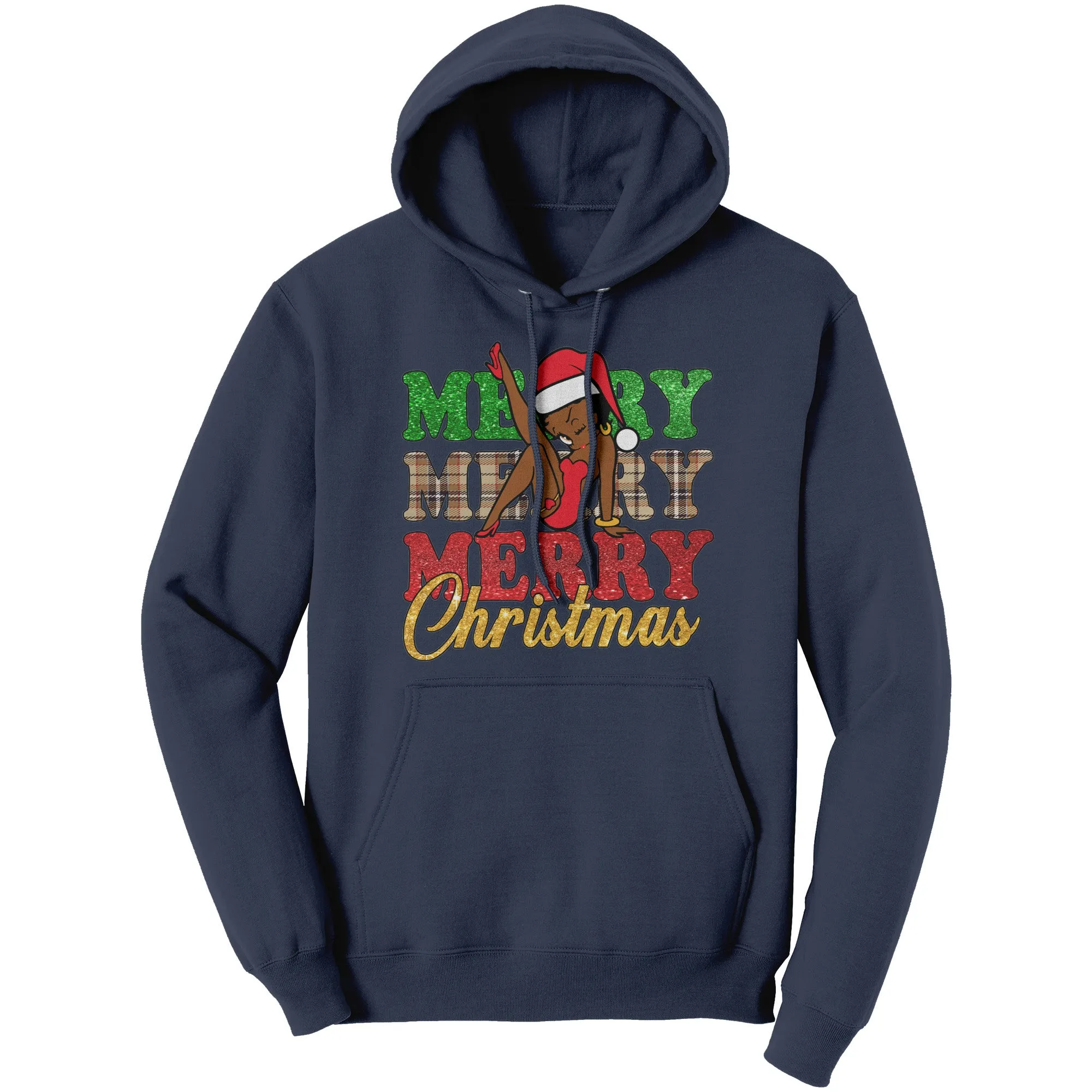 Merry Christmas Hoodie, Betty Boop Hoodie, Christmas Hoodie, Christmas Gifts For Her Unique Holiday Gift, Womens Clothing, Christmas Sweater