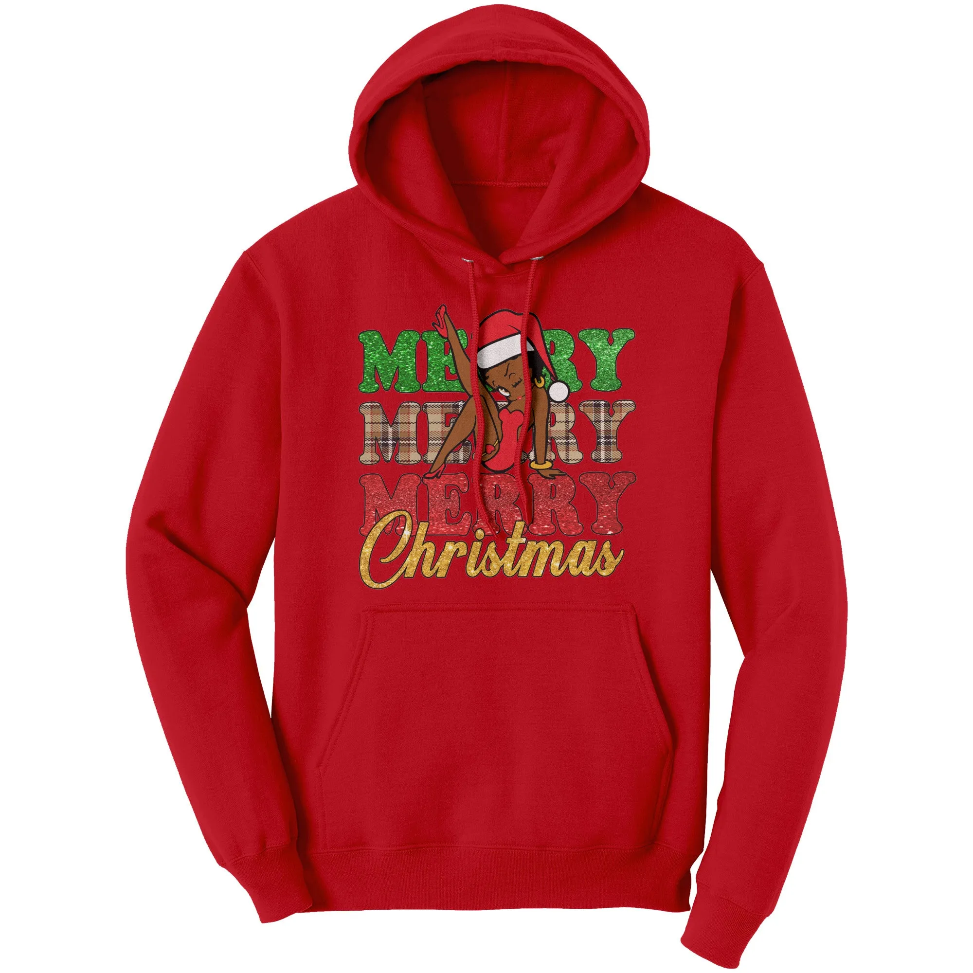 Merry Christmas Hoodie, Betty Boop Hoodie, Christmas Hoodie, Christmas Gifts For Her Unique Holiday Gift, Womens Clothing, Christmas Sweater