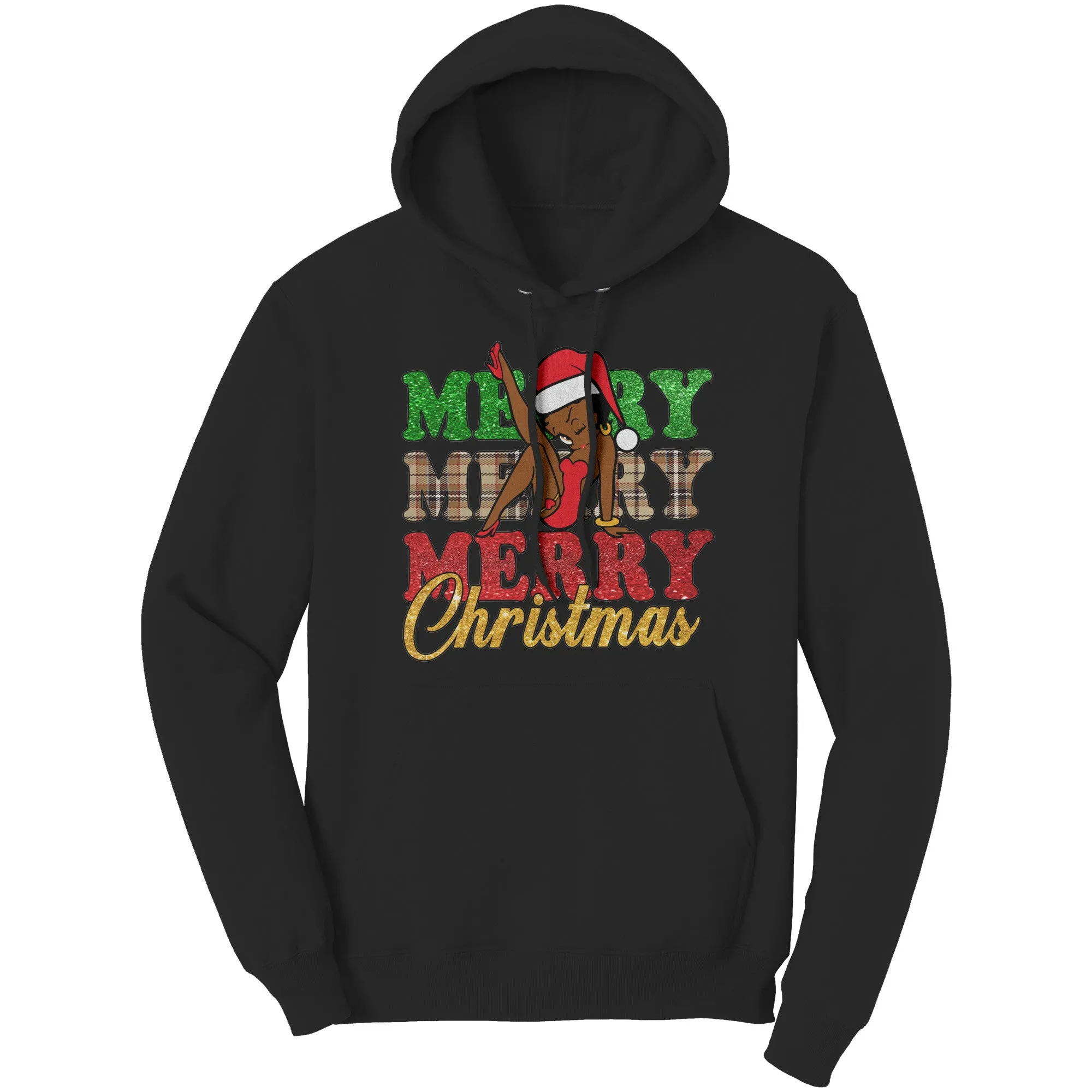 Merry Christmas Hoodie, Betty Boop Hoodie, Christmas Hoodie, Christmas Gifts For Her Unique Holiday Gift, Womens Clothing, Christmas Sweater
