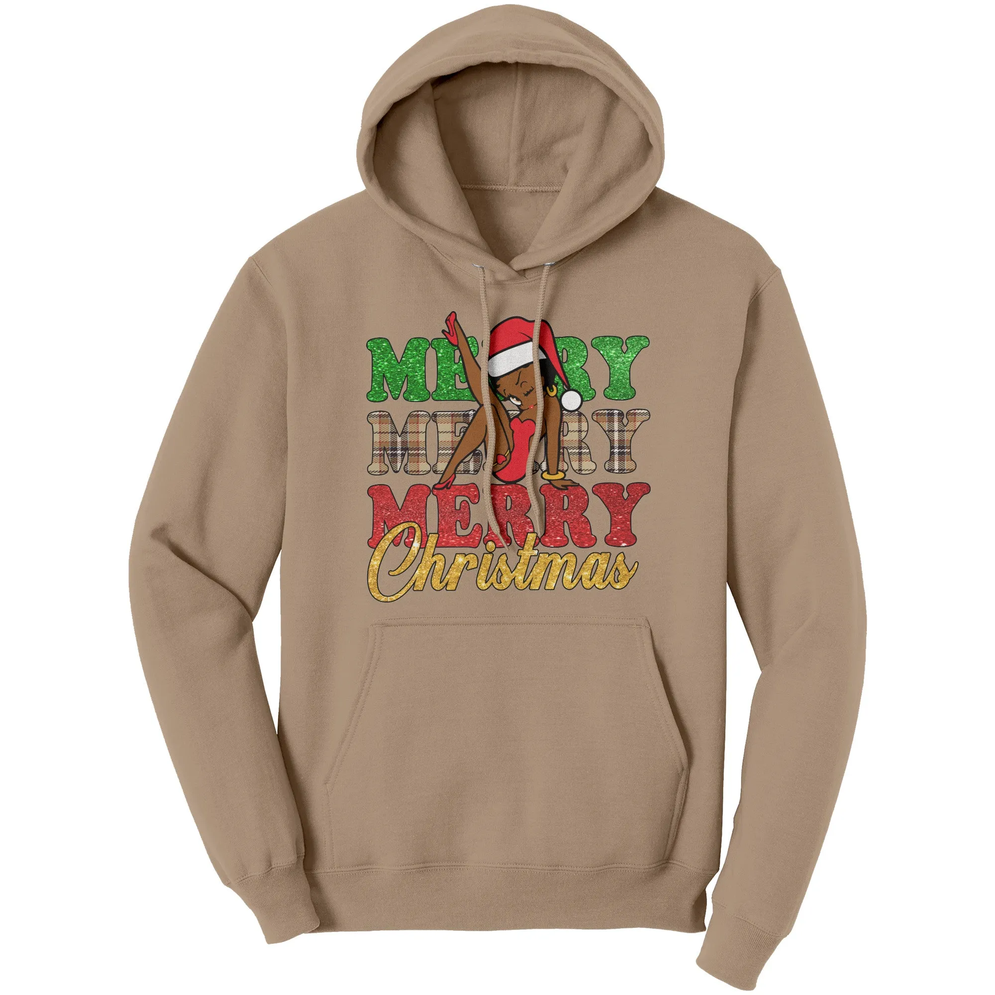Merry Christmas Hoodie, Betty Boop Hoodie, Christmas Hoodie, Christmas Gifts For Her Unique Holiday Gift, Womens Clothing, Christmas Sweater