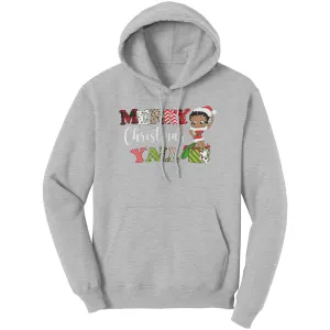 Merry Christmas You All Hoodie, Christmas Hoodie, Betty Boop Hoodie, Christmas Gifts Her, Betty Boop Sweater, Cute Christmas Womens Hoodie
