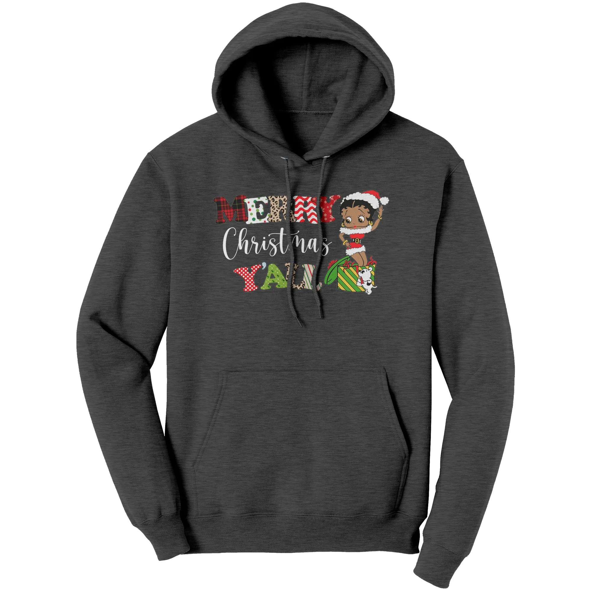 Merry Christmas You All Hoodie, Christmas Hoodie, Betty Boop Hoodie, Christmas Gifts Her, Betty Boop Sweater, Cute Christmas Womens Hoodie