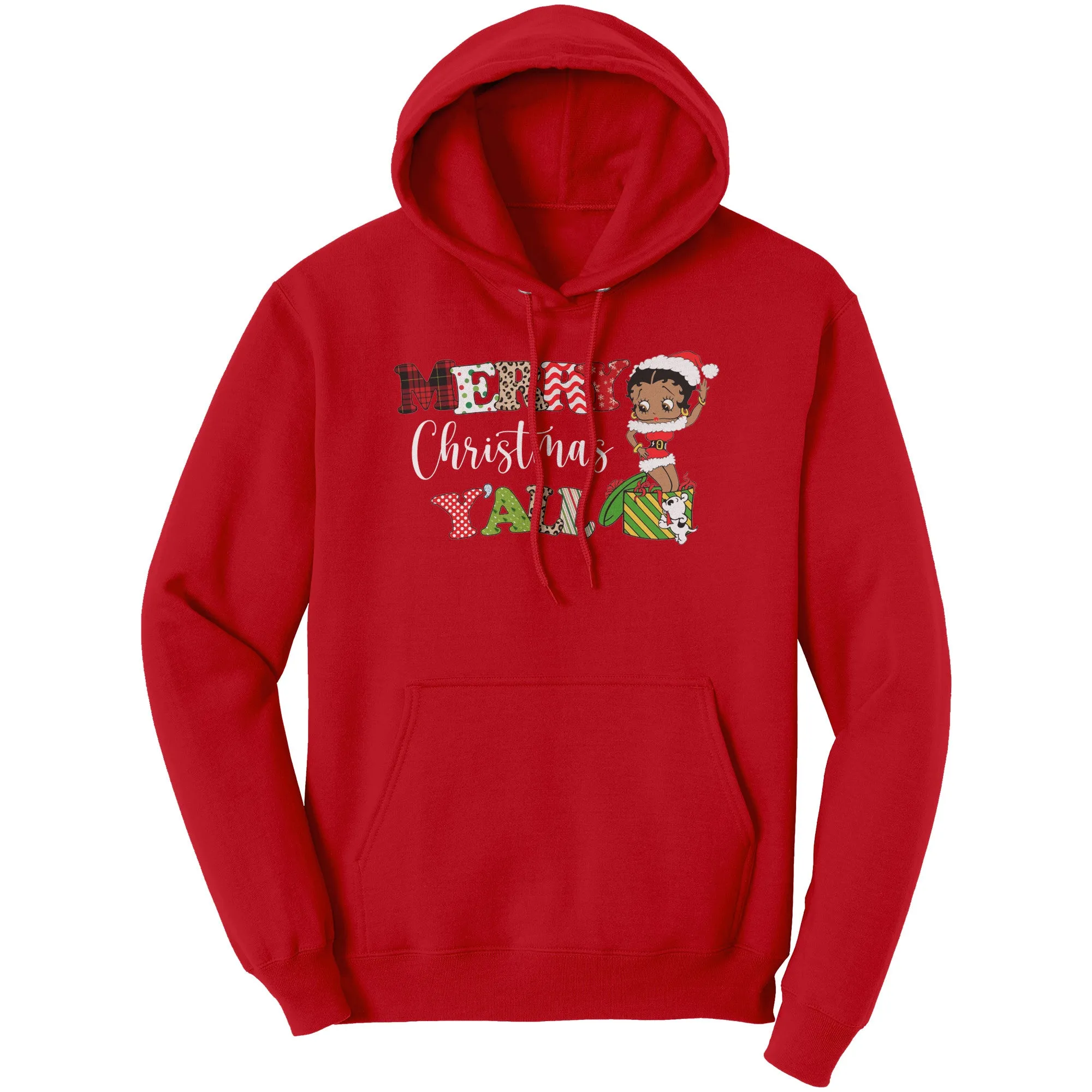 Merry Christmas You All Hoodie, Christmas Hoodie, Betty Boop Hoodie, Christmas Gifts Her, Betty Boop Sweater, Cute Christmas Womens Hoodie