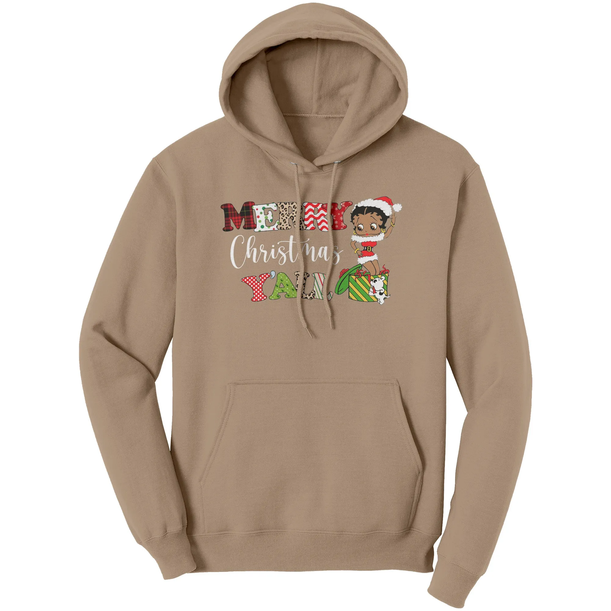 Merry Christmas You All Hoodie, Christmas Hoodie, Betty Boop Hoodie, Christmas Gifts Her, Betty Boop Sweater, Cute Christmas Womens Hoodie
