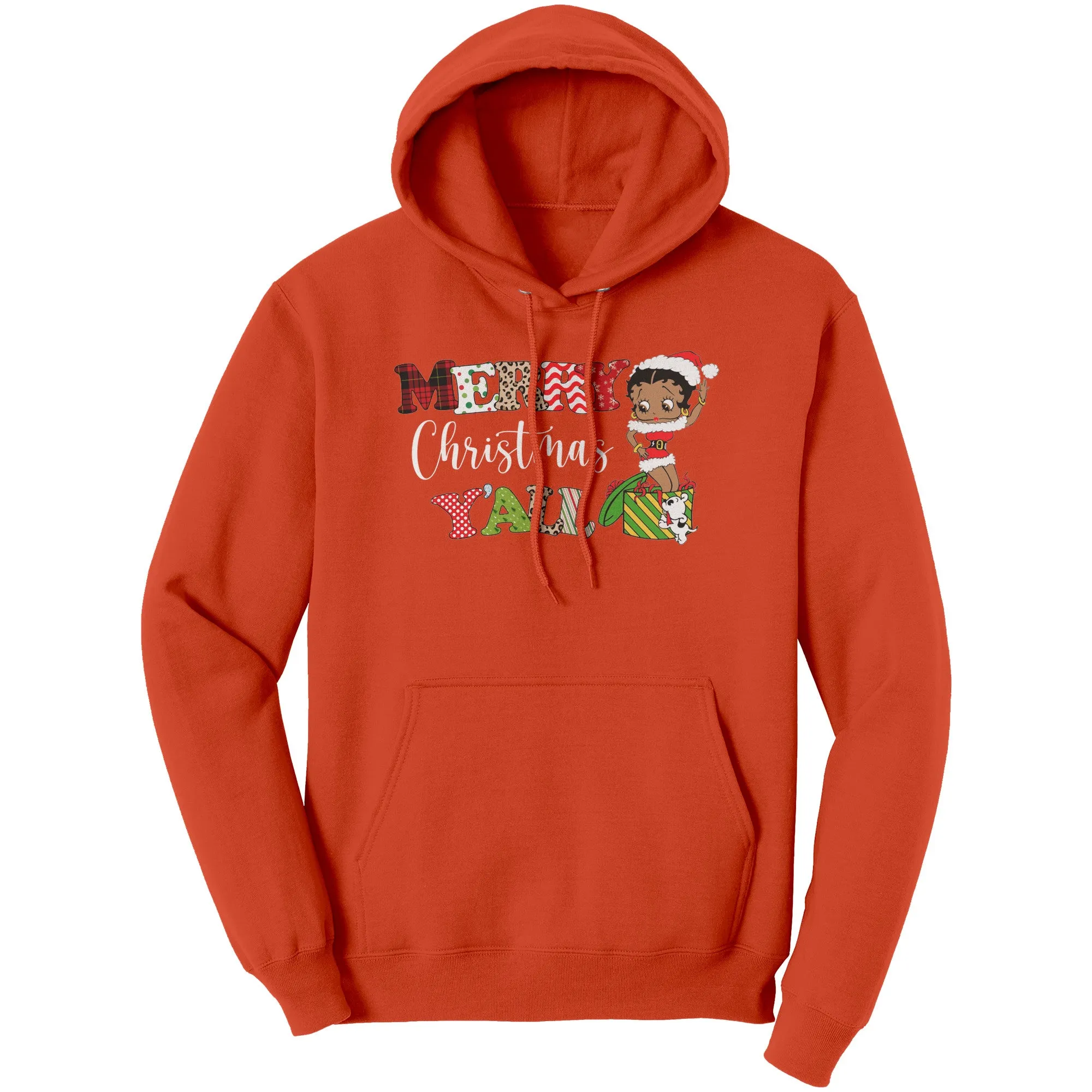 Merry Christmas You All Hoodie, Christmas Hoodie, Betty Boop Hoodie, Christmas Gifts Her, Betty Boop Sweater, Cute Christmas Womens Hoodie