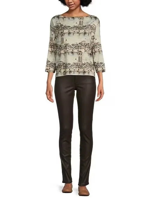 Mia Coated High Rise Skinny Jean - Chocolate FINAL SALE