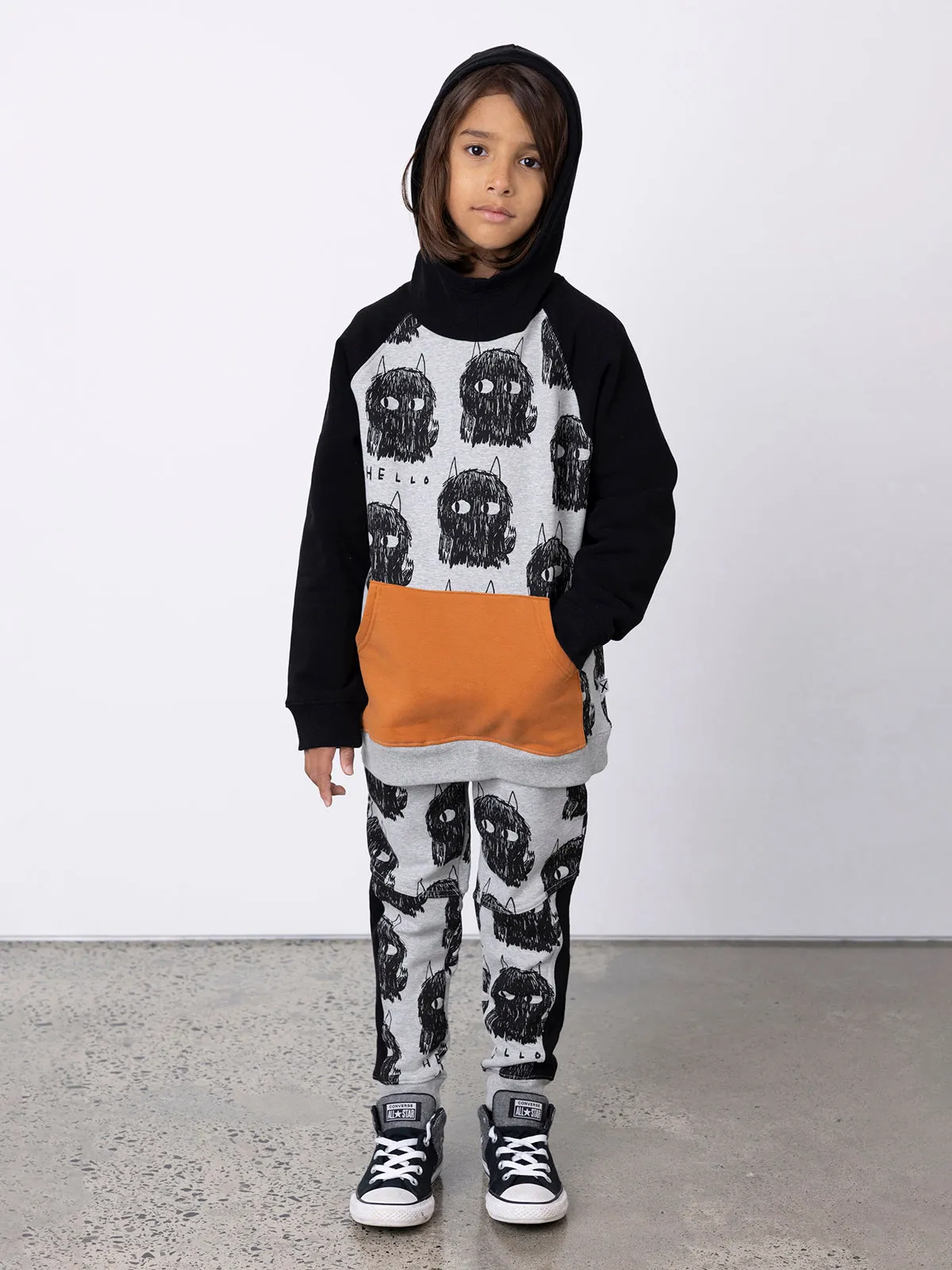Minti Hello Monsters Furry Hood