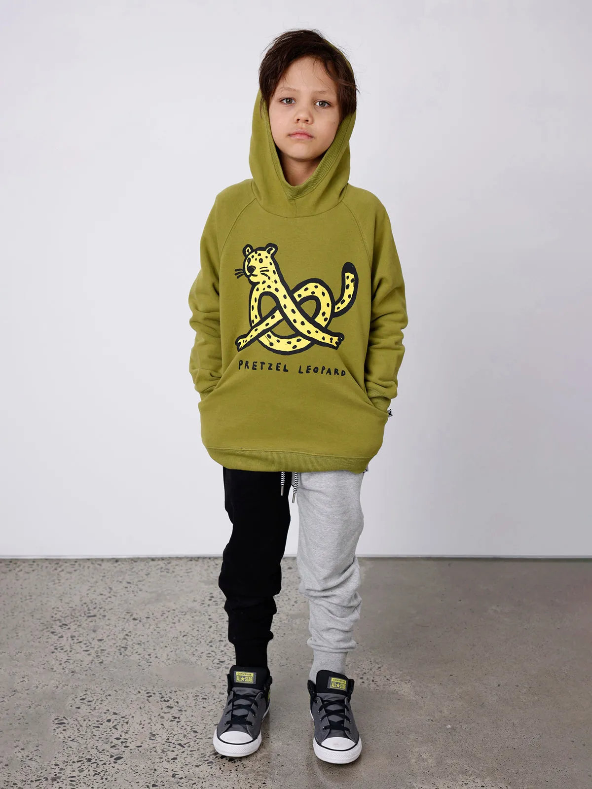 Minti Pretzel Leopard Furry Hood