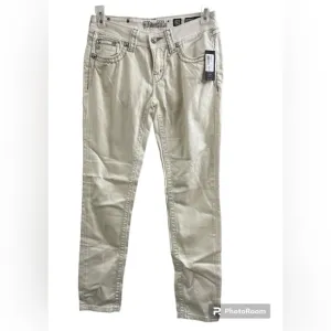 Miss Me Off White Signature Skinny Jeans Sz(28/31)