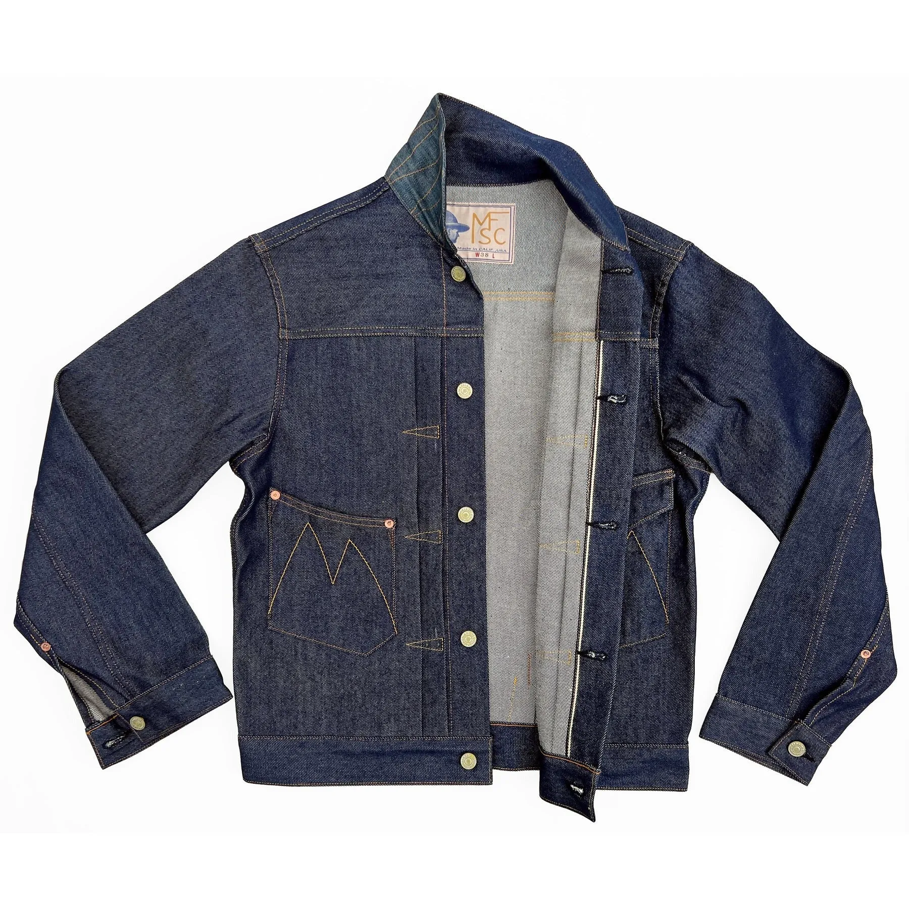 【Mister Freedom】Ranch Blouse NOS Cone OG23 白橡廠老布布邊復古農場夾克