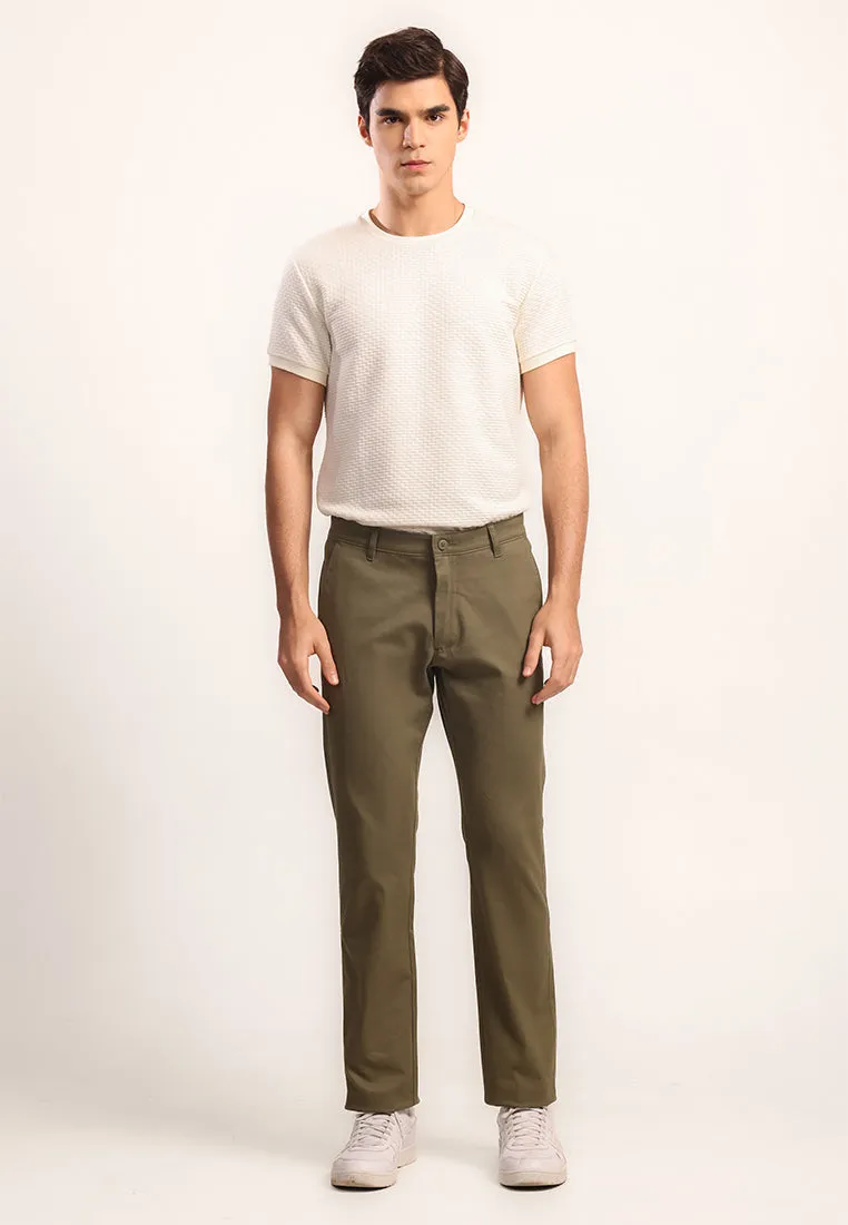 MOC - Celana Panjang Chinos Pria Zoe - Olive