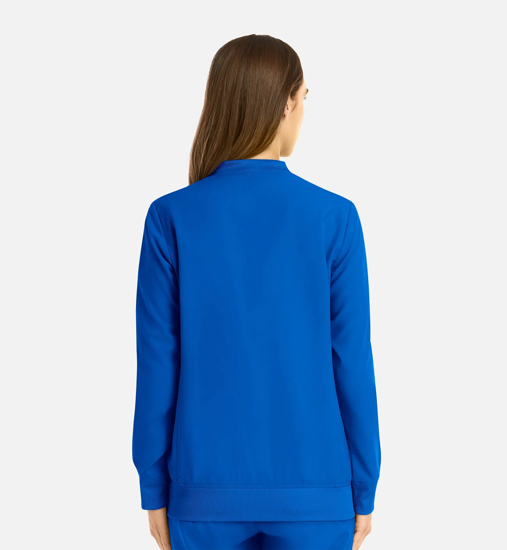 Momentum 5061 Womens Full Zip Bomber Jacket Royal Blue