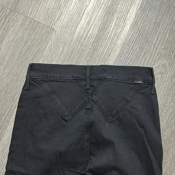 MOTHER The Diamond Swooner Not Guilty Skinny Black Jeans size 26