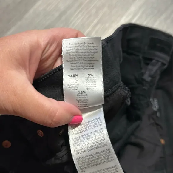 MOTHER The Diamond Swooner Not Guilty Skinny Black Jeans size 26