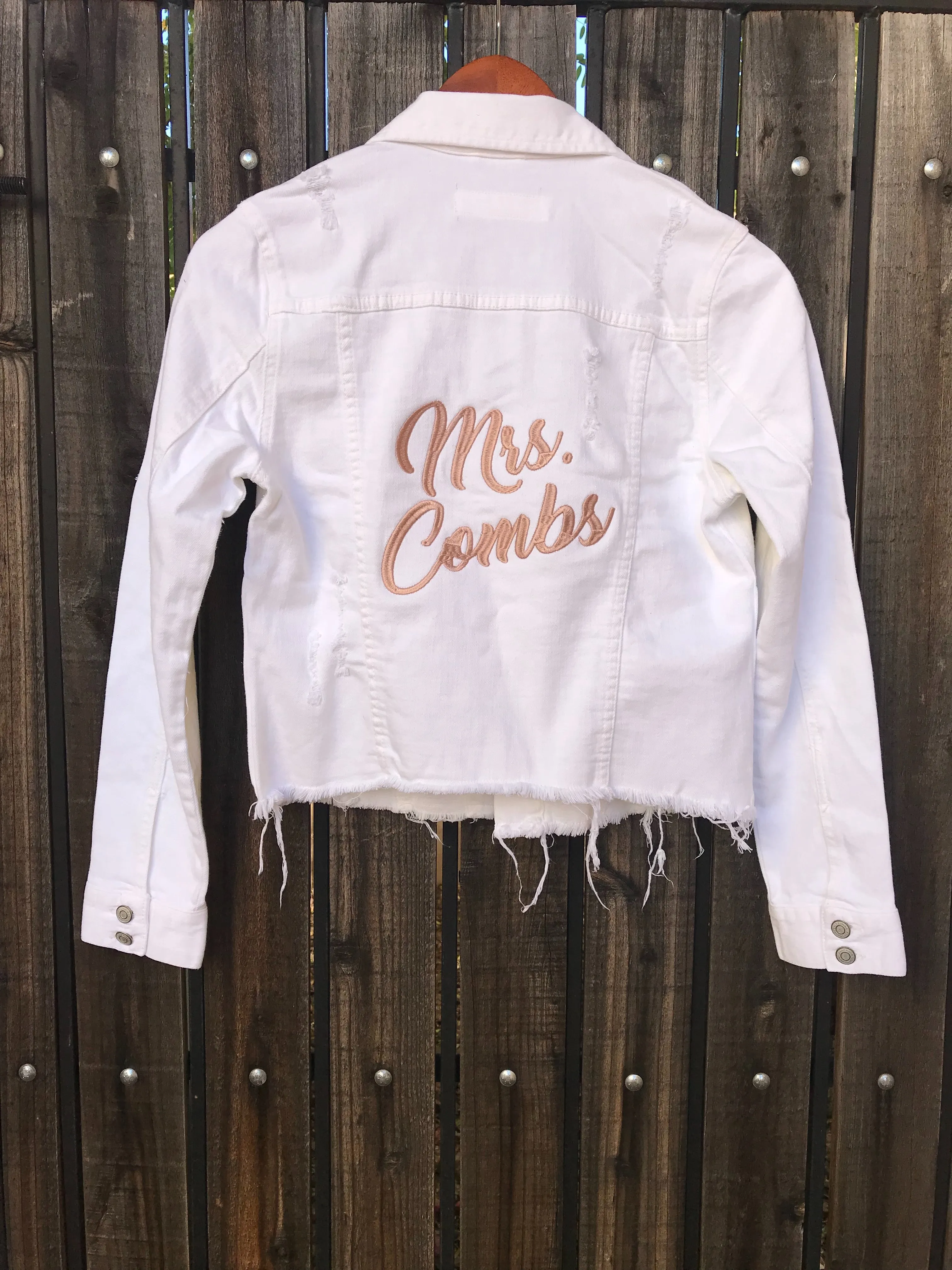 Mrs. Bridal Denim Jacket