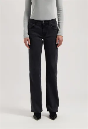 MUD JEANS Carry Mid Straight black vintage