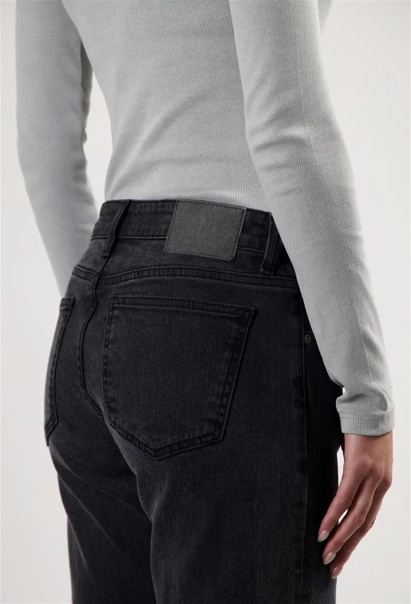 MUD JEANS Carry Mid Straight black vintage