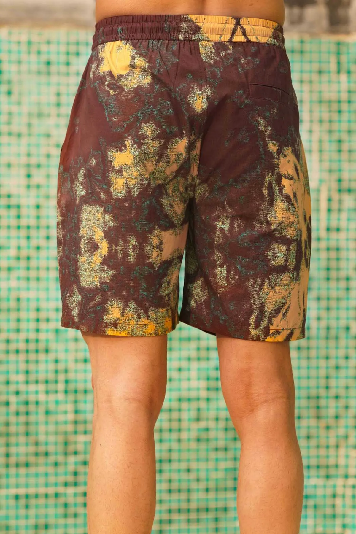 Multicolor Tie Dye Print Shorts