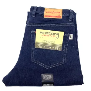 Mustang Mens Regular Stretch Jeans - Blue/Black