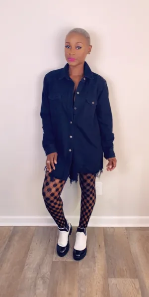 My Own Boss Dress-Black