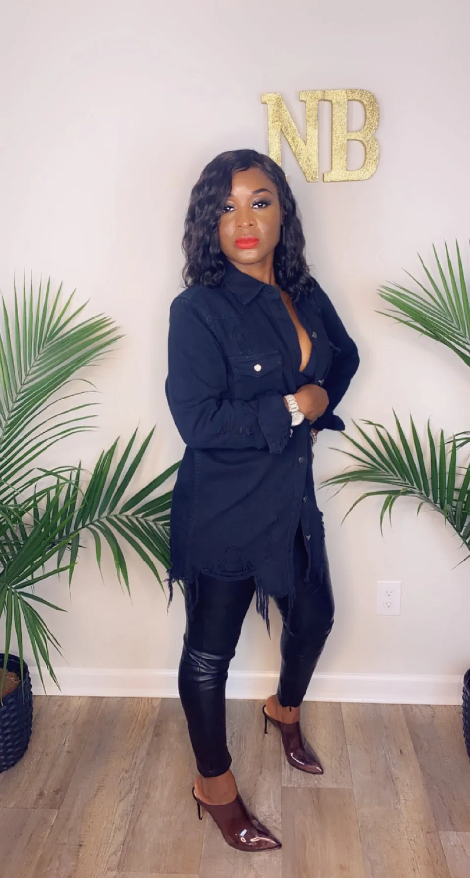My Own Boss Dress-Black