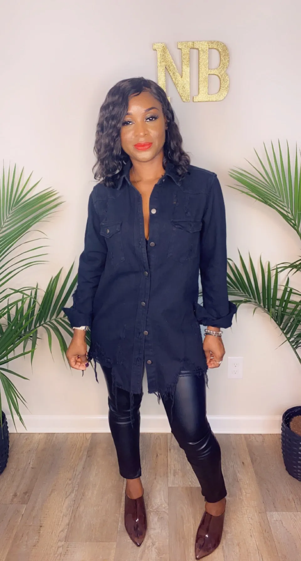 My Own Boss Dress-Black