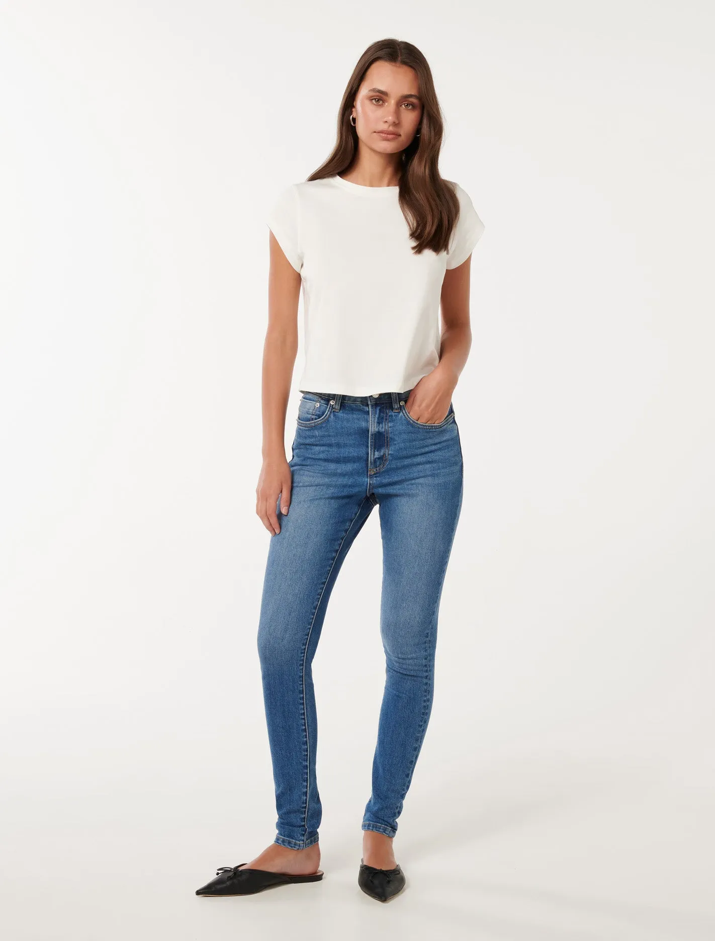 Nala Mid-Rise Skinny Jeans