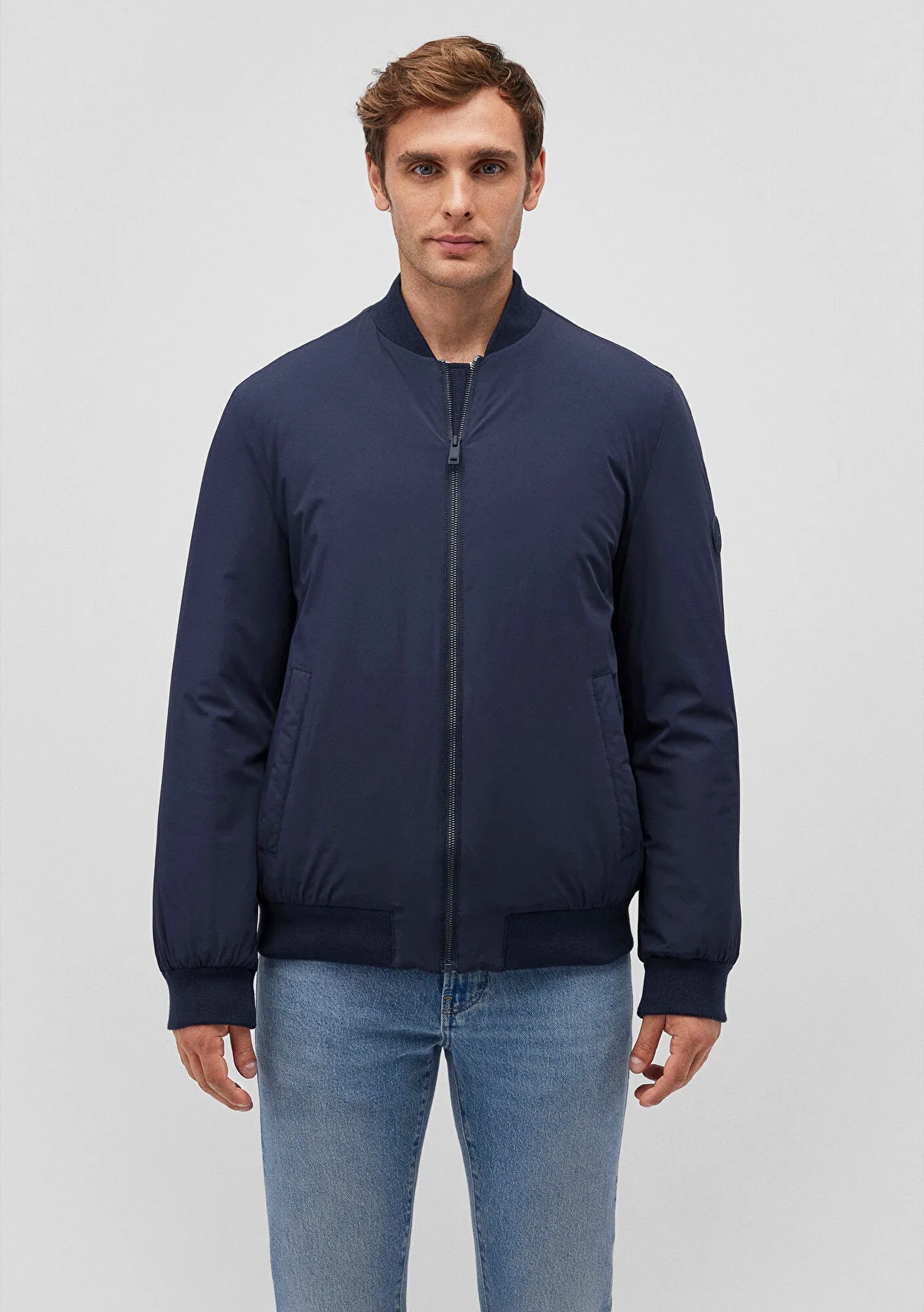 Navy Bomber Jacket