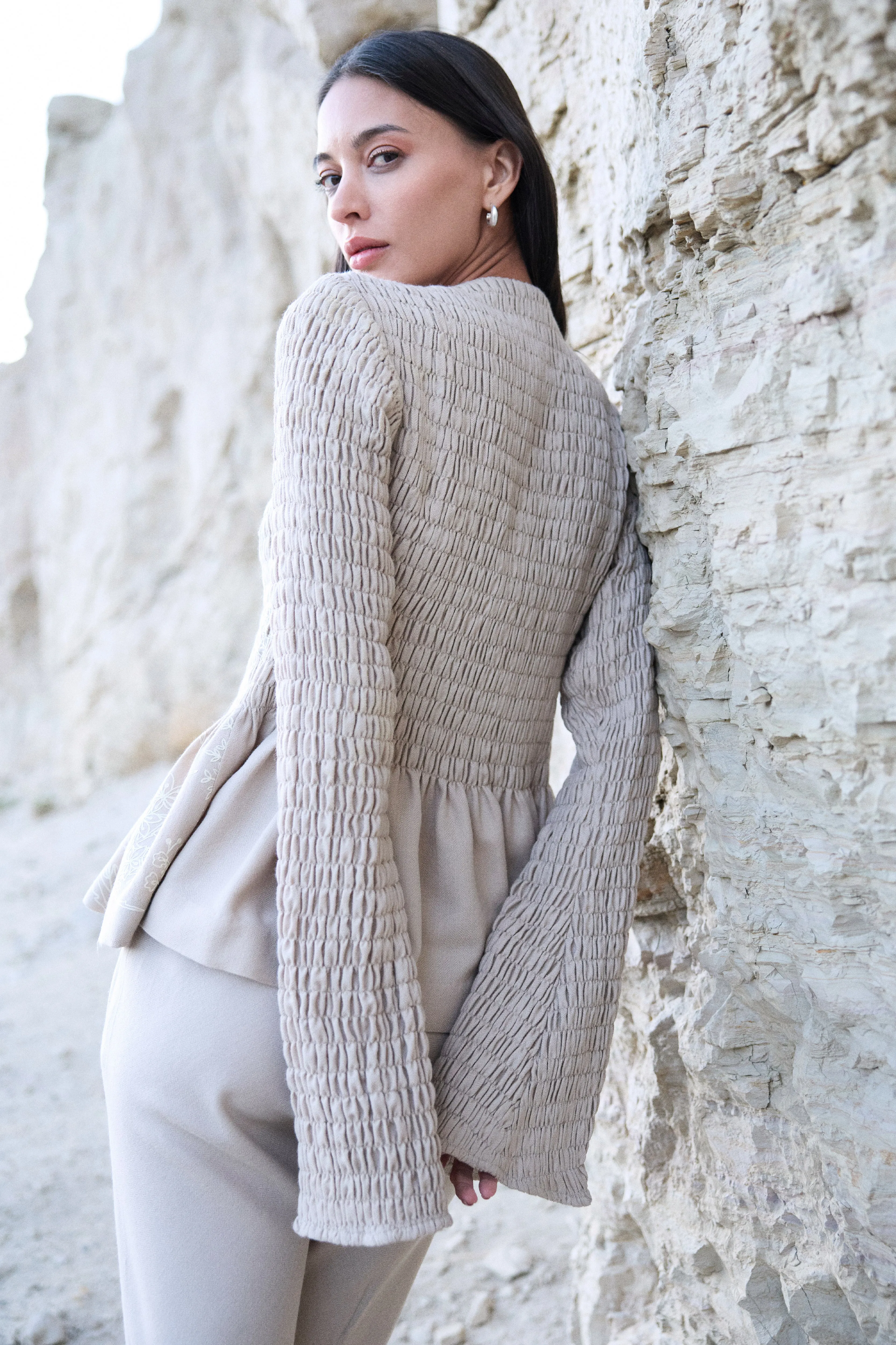 Neh Woollen Top (Natural)