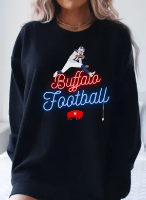 NEON LIGHT Buffalo Football Crew