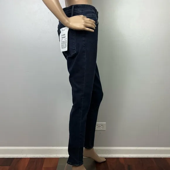 NEW FRAME DARK WASH SKINNY JEANS