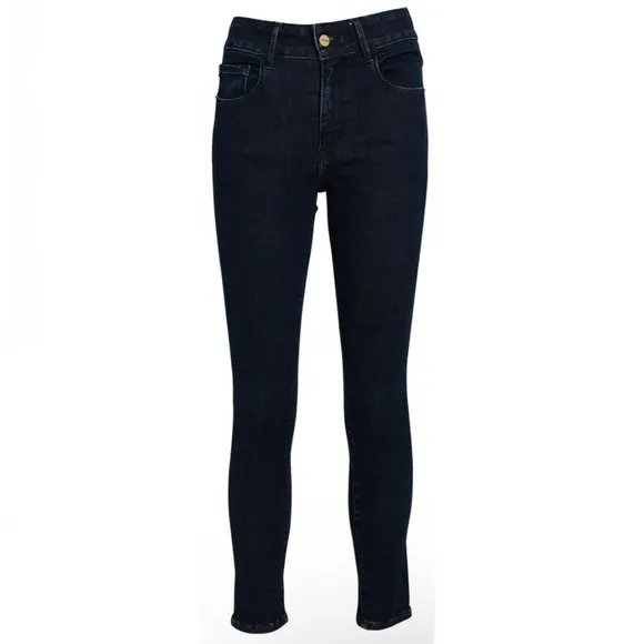 NEW FRAME DARK WASH SKINNY JEANS