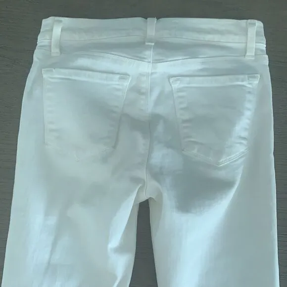 New J Brand white distressed denim white rocks 620c028