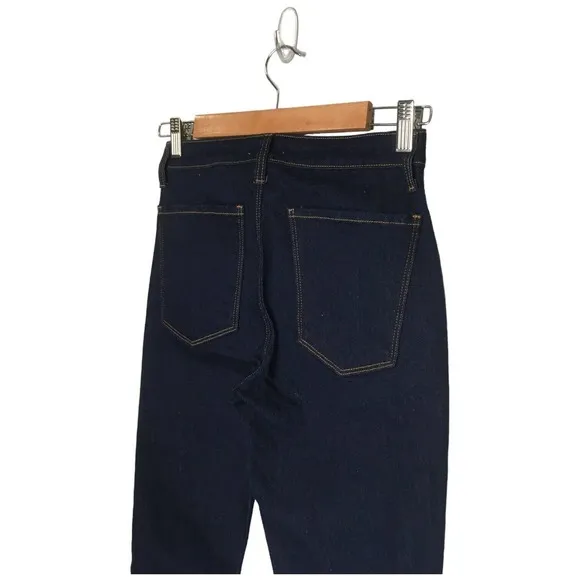 New L’Agence Womens Size 25 Mid Rise Skinny Jeans Dark Wash Denim Blue