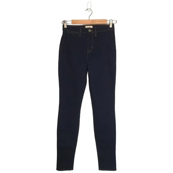 New L’Agence Womens Size 25 Mid Rise Skinny Jeans Dark Wash Denim Blue