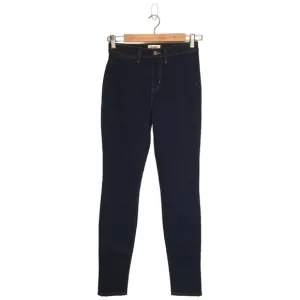 New L’Agence Womens Size 25 Mid Rise Skinny Jeans Dark Wash Denim Blue