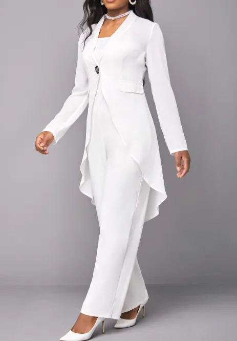 NEW MODLILY DESIGN Snap Button Closure Long Sleeve Jumpsuit and Cardigan - Sz M - Retails $75 