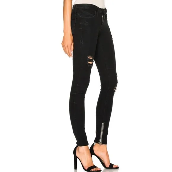 NEW RTA REVOLVE BLACK DISTRESSED SKINNY JEANS