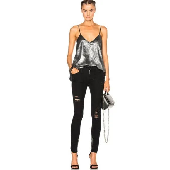 NEW RTA REVOLVE BLACK DISTRESSED SKINNY JEANS