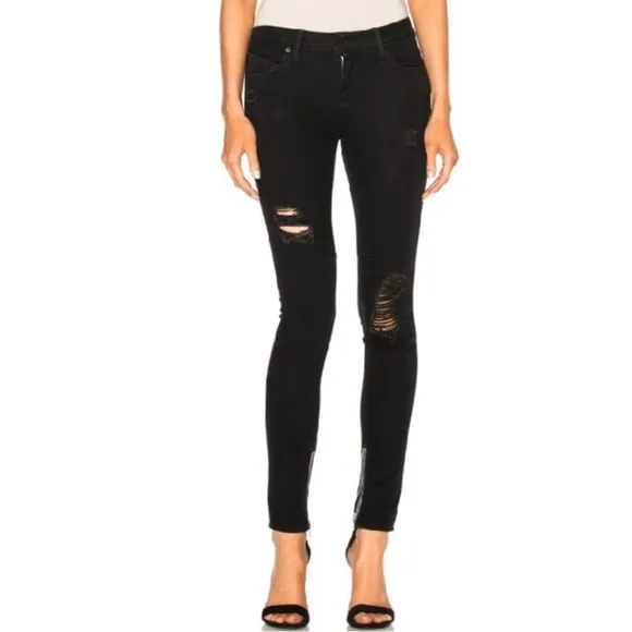 NEW RTA REVOLVE BLACK DISTRESSED SKINNY JEANS