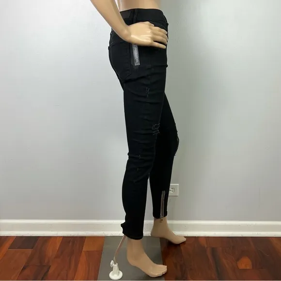 NEW RTA REVOLVE BLACK DISTRESSED SKINNY JEANS
