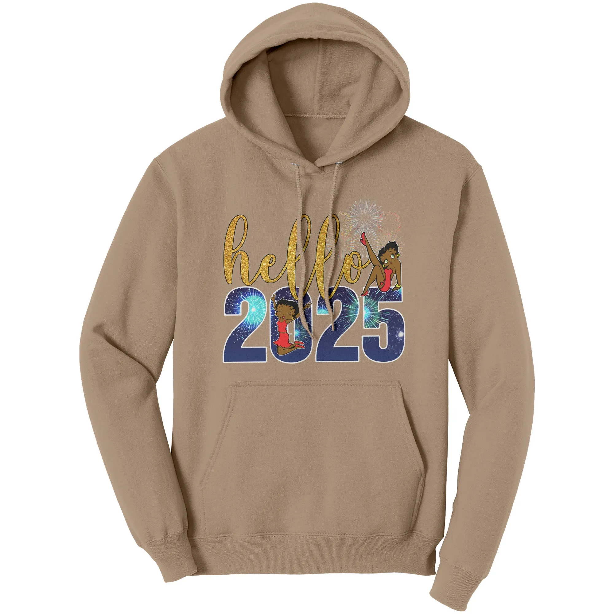 New Year Hoodie, Hello 2025 Hoodie, Betty Boop Hoodie, Happy New Year Hoodie, New Year Womens Hoodie, Holiday Gift, Christmas Gift For Her