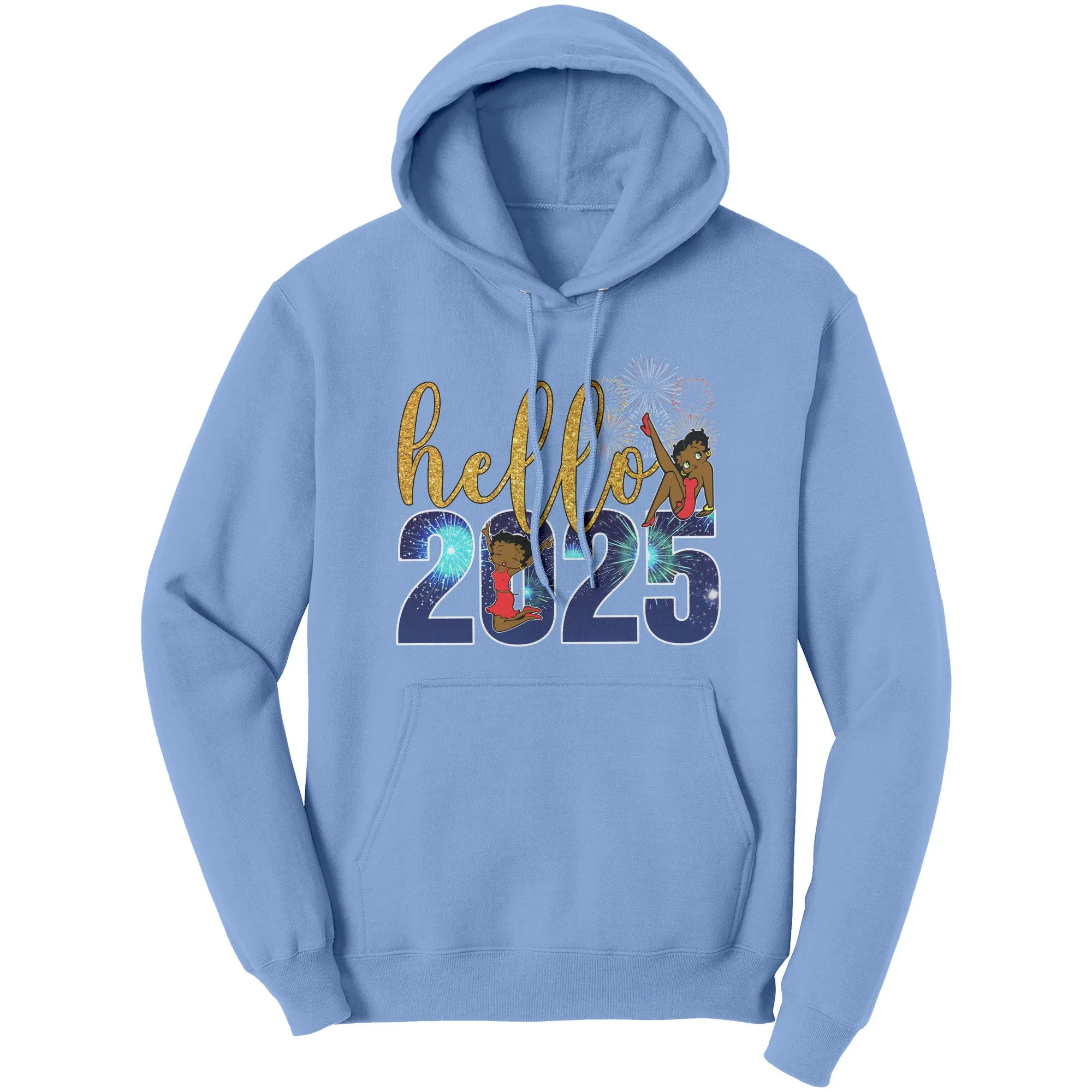 New Year Hoodie, Hello 2025 Hoodie, Betty Boop Hoodie, Happy New Year Hoodie, New Year Womens Hoodie, Holiday Gift, Christmas Gift For Her