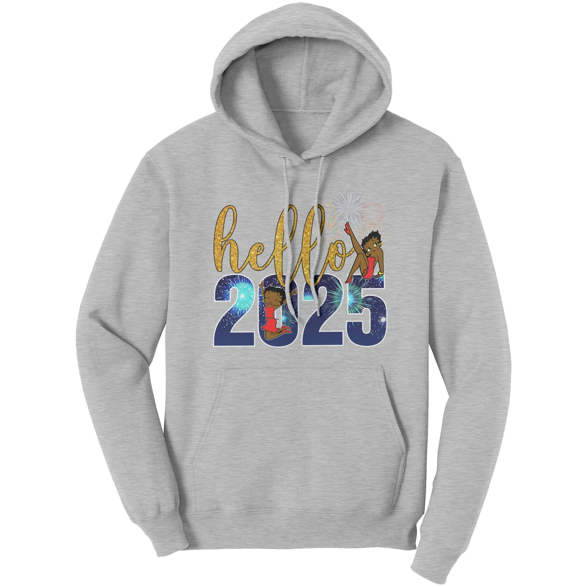New Year Hoodie, Hello 2025 Hoodie, Betty Boop Hoodie, Happy New Year Hoodie, New Year Womens Hoodie, Holiday Gift, Christmas Gift For Her