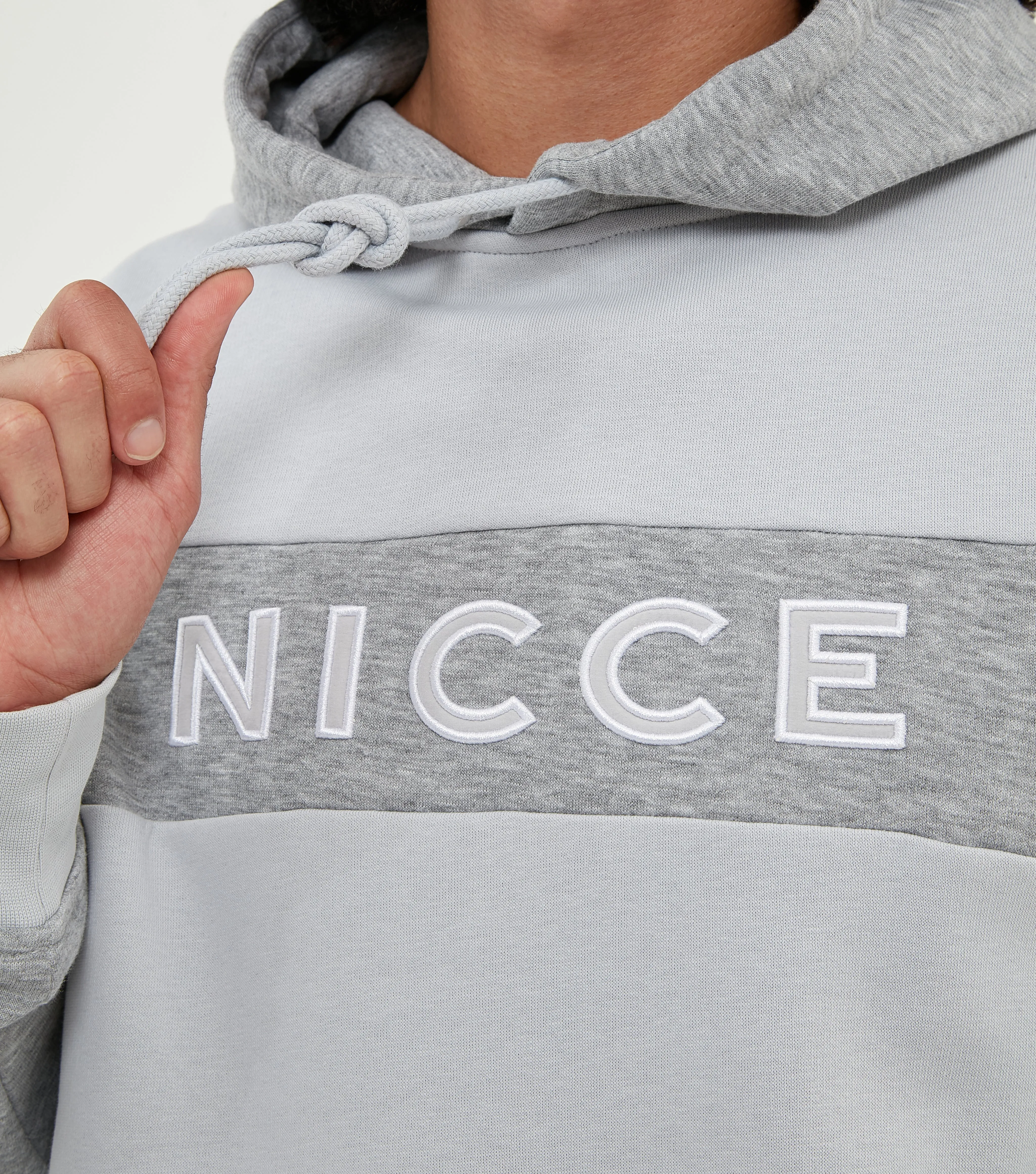 Nicce Panama Hoodie Cool Grey