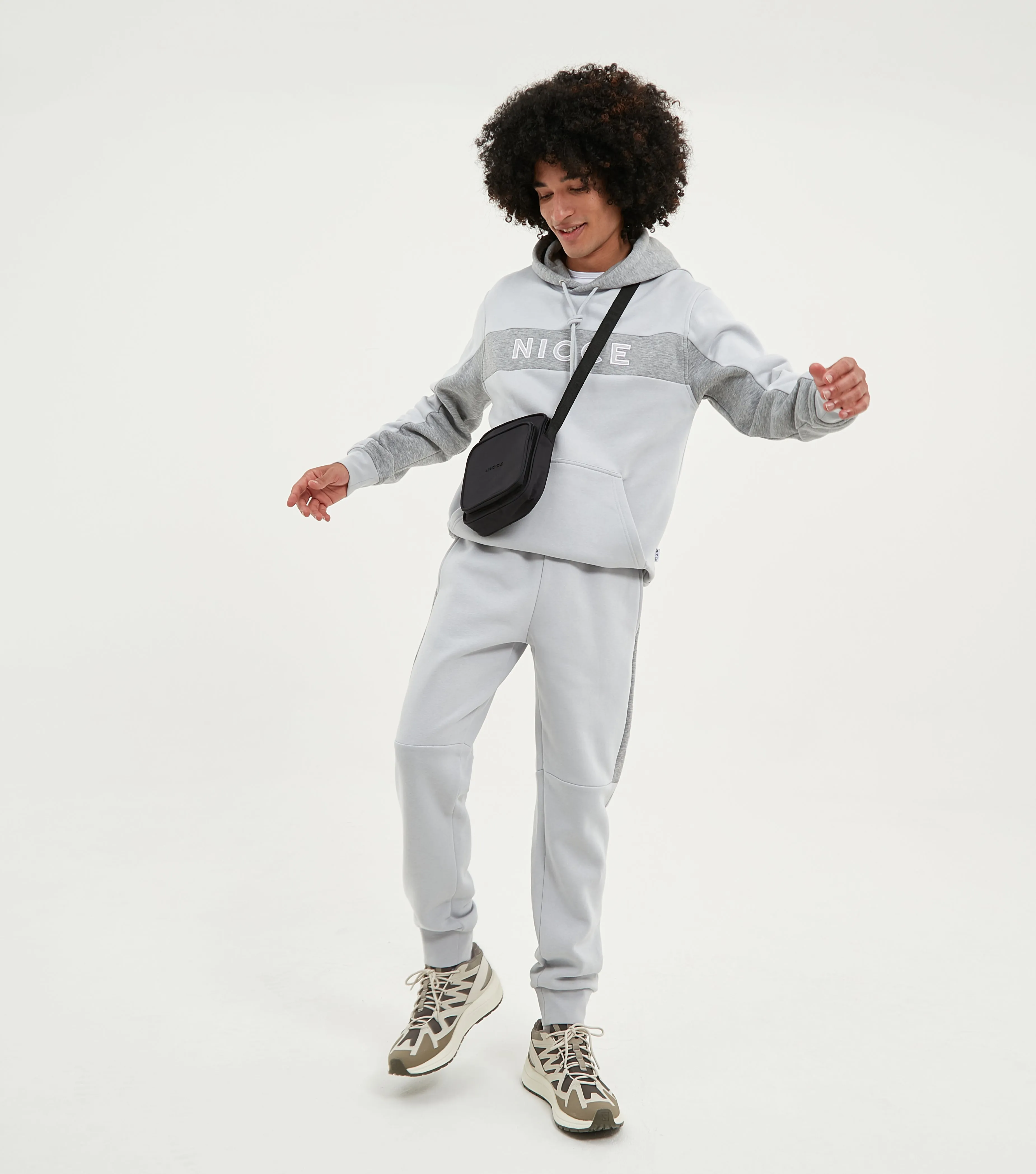 Nicce Panama Hoodie Cool Grey