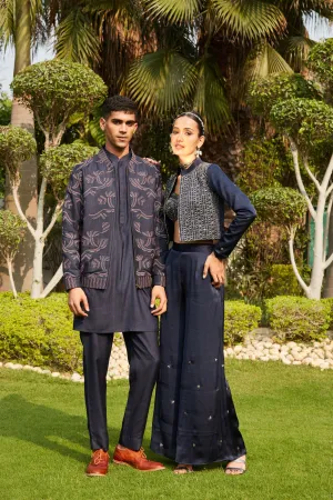 Nur & Naila- Navy Blue Sets
