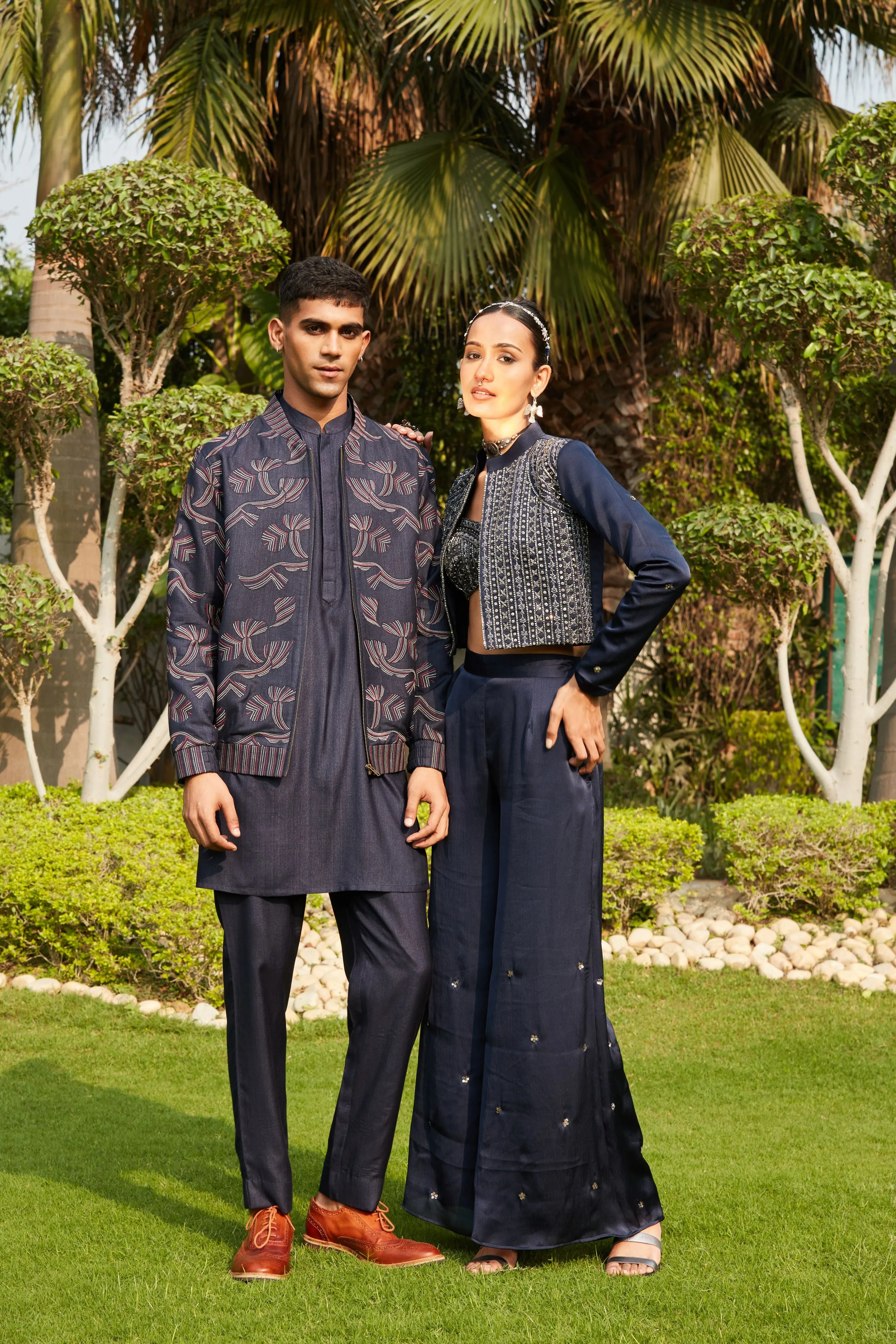 Nur & Naila- Navy Blue Sets