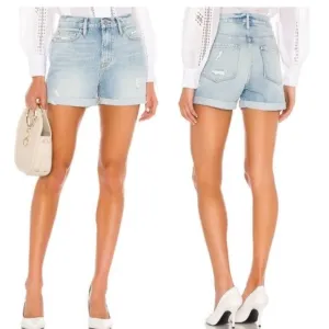 NWOT FRAME LE BEAU SHORT Light Blue Denim Shorts