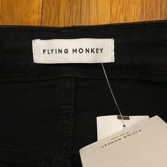 NWT Flying Monkey Women’s Black Skinny Jeans Size 25